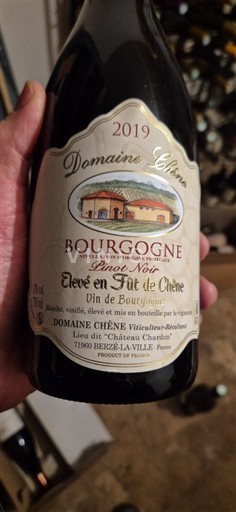 Viner Rouge sec Élevé en Fût de Chêne Domaine Chêne 2019 Frankrike Bourgogne AOC
