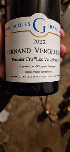 Burgundy Pernand-Vergelesses Premier Cru Jean-Jacques Girard Premier Cru Les Vergelesses 2022