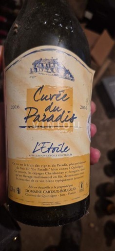 Jura L'Étoile Domaine Cartaux-Bougaud du Paradis 2016
