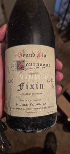 Weine Rouge sec Nicole Fournier 2003 Frankreich Burgund Fixin AOC