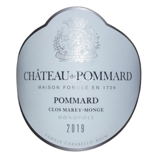 Burgundsko Pommard Château de Pommard Clos Marey-Monge Monopole 2019