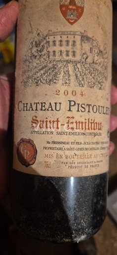 Vin Rouge sec Château Pistoulet 2004 France Bordeaux Saint-Émilion AOC