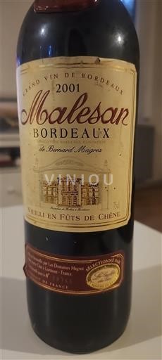 Malesan - Wines, list of its Wines.