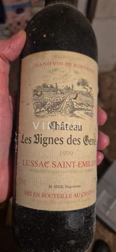 Bordeaux Lussac-Saint-Émilion Château Les Vignes des Genêts 1999
