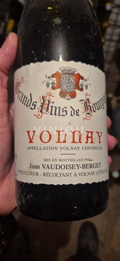 Bourgogne Volnay Jean Vaudoisey-Berget 2009