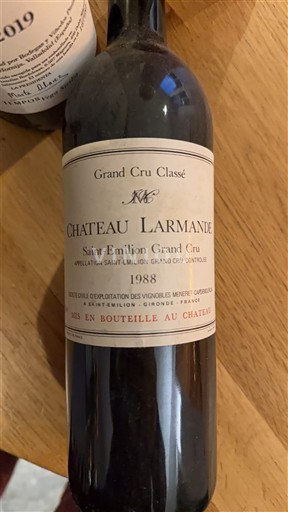 Bordeaux Saint-Émilion Grand Cru Château Larmande 1988