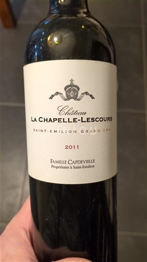Bordeaux Saint-Émilion Grand Cru Grand Cru Château La Chapelle-Lescours 2011