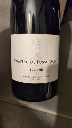 Vin Rouge sec Eolithe Domaine Fosse-Sèche 2011 France Vallée de la Loire Saumur AOC
