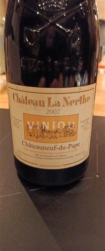 Valle del Ródano Châteauneuf-du-Pape. Château La Nerthe 2007