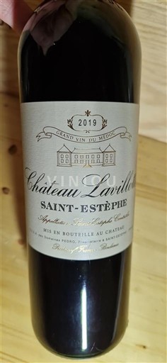 Vina Rouge sec Château Laville 2019 Francija Bordeaux Saint-Estèphe AOC
