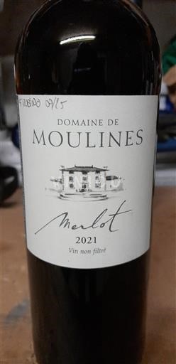 Linguadoca e Rossiglione Hérault Domaine Moulines Merlot 2021