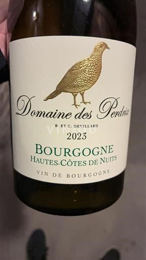 Viner Blanc sec Domaine S Perdrix 2023 Frankrike Bourgogne Hautes Côtes de Nuits AOC