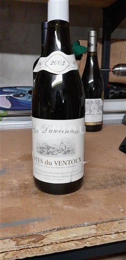Rượu vang Rouge sec Les Damoiseaux 2003 Pháp Thung lũng Rhône Ventoux AOC