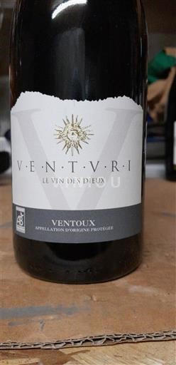 Vina Rouge sec Le Vin des Dieux Venturi 2022 Francija Rona dolina Ventoux AOC