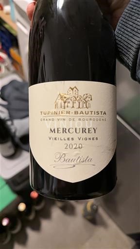 Bourgogne Mercurey Tupinier-Bautista Vieilles Vignes 2020