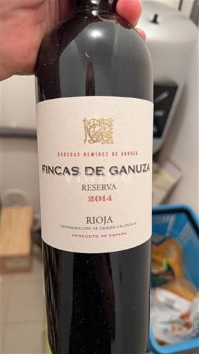 La Rioja Rioja Bodegas Remírez de Ganuza Fincas de Ganuza Reserva 2014