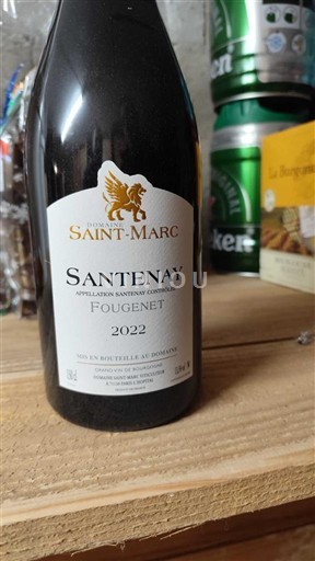 Viner Rouge sec Fougenet Domaine Saint-Marc 2022 Frankrike Bourgogne Santenay AOC
