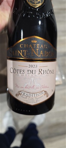 Rhônedalen Côtes du Rhône Château Saint Nabor Tradition 2023