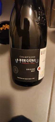 Champaña Champán A. Bergère Origine 2022