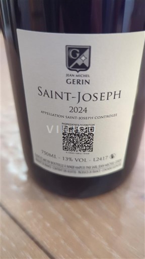 Vallée du Rhône Saint-Joseph Jean-Michel Gerin 2024