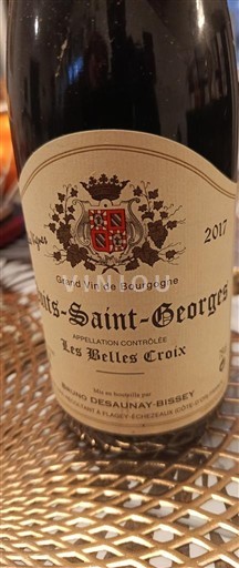 Wines Rouge sec Les Belles Croix Desaunay-Bissey 2017 France Burgundy Nuits-Saint-Georges AOC