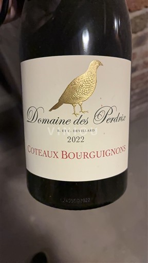 Burgundy Coteaux Bourguignons Domaine S Perdrix 2022
