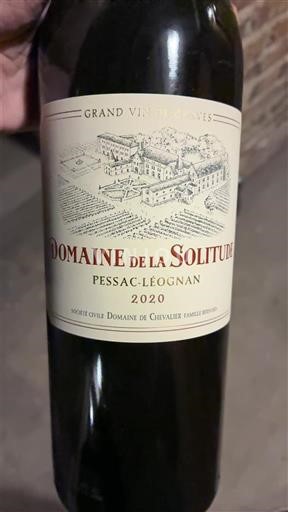Bordeaux Pessac-Léognan Domaine La Solitude 2020