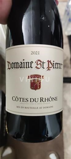Thung lũng Rhône Côtes-du-rhône Domaine St Pierre 2021