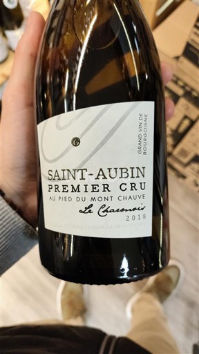 Vinos Blanc sec La Charmois Au Pied du Mont Chauve 2018 Francia Borgoña San Aubin AOC Premier Cru