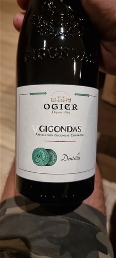 Rhônedalen Gigondas Ogier Dentellis 2017