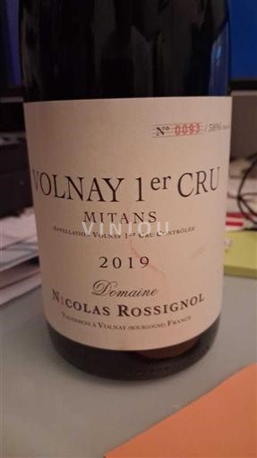 Borgoña No especificado Premier Cru Domaine Nicolas Rossignol Mitans 2019