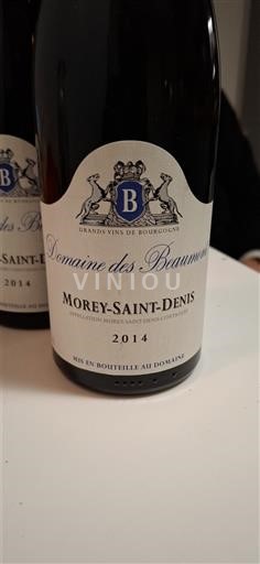 Borgogna Morey-saint-denis Domaine S Beaumont 2014