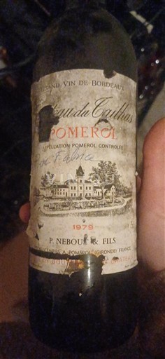 Bordeaux Pomerol Château Gaillou 1978
