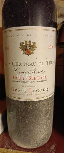 Bordeaux Haut-Médoc Château Vieux Château du Terme Prestige 2010