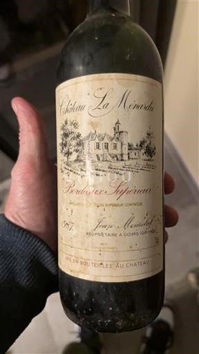 Burdeos Bordeaux superior Château La Ménardie 1987