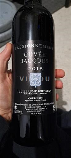 Langvedok Corbières Domaine Dernacueillette Passionnément Jacques 2018