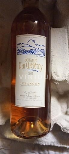 Sudoeste Jurançon Domaine Barthélémy 2003