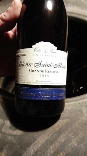 Bordeaux Maison Colin Seguin Cloître Saint Martin Grande Réserve 2018