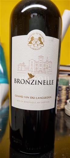 Langvedok Languedoc Château Saint Martin de la Garrigue Bronzinelle Neleten.
