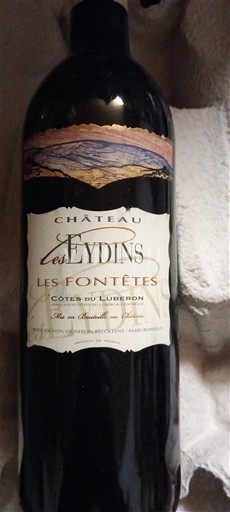 Rượu vang Rouge sec Les Fontêtes Château Les Eydins Non millésimé Pháp Thung lũng Rhône Không được chỉ định AOC