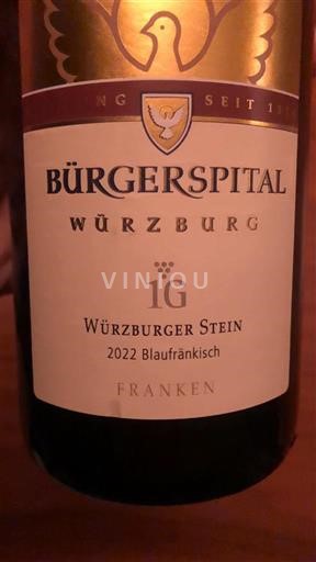 Franken Không được chỉ định Bürgerspital Würzburg Würzburger Stein 1G Blaufränkisch 2022