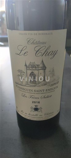 Burdeos Puisseguin-saint-émilion Château Le Chay Les Frères Sabatié 2016