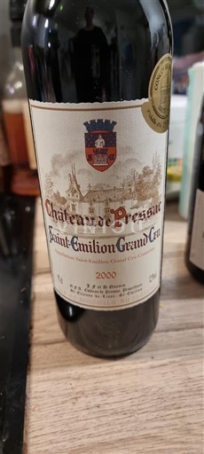 Bordéus Saint-Émilion Grand Cru Château Pressac 2000