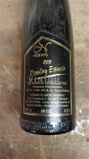 Mosel Weingut Ingo Norwig Riesling Eiswein 2015