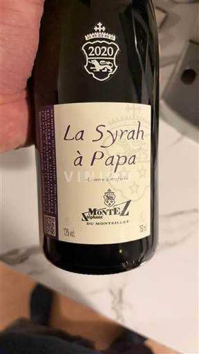 Alps and Rhone Valley Rhône Hills Domaine Montez du Monteillet La Syrah à Papa 2020