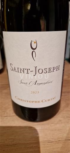 Viinit Rouge sec Sous l'Amandier Christophe Curtat 2023 Ranska Rhônen laakso Saint-Joseph AOC