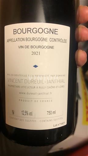Bourgondië Bourgogne Vincent Dureuil-Janthial 2021