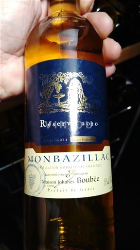 Tây Nam Monbazillac Maison Johanes Boubée Réserve 2020