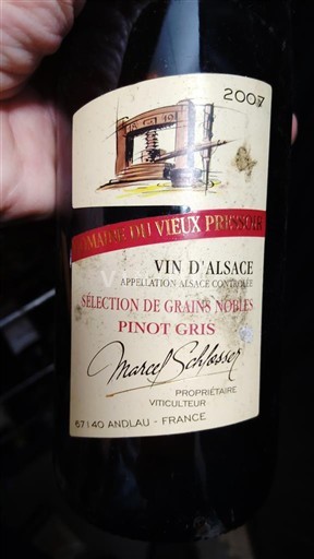 Alsace Sélection de Grains Nobles Marcel Schlosser Sélection de Grains Nobles Pinot Gris 2007