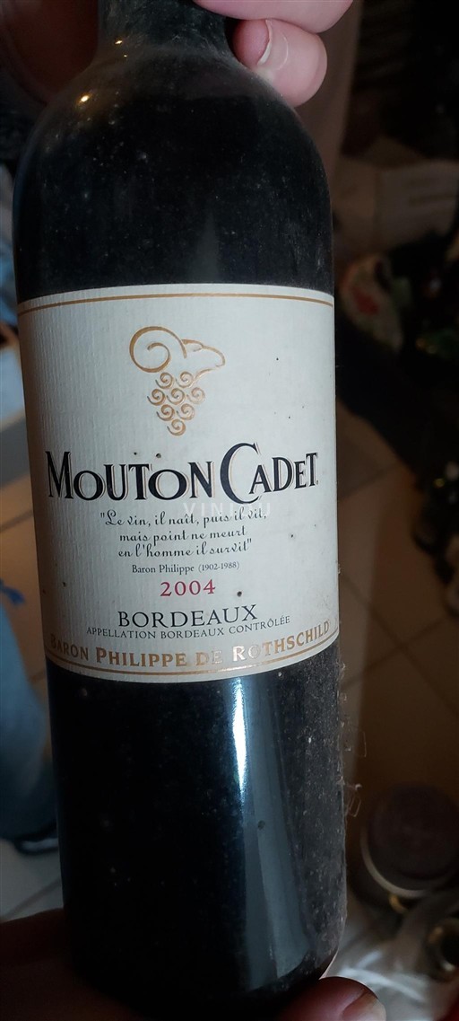 Bordeaux Baron Philippe de Rothschild Mouton Cadet 2004